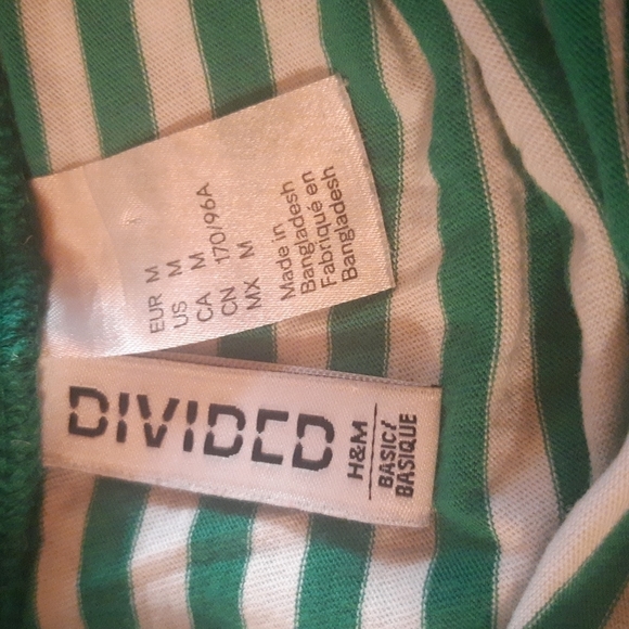 Divided Striped Top 286 - Picture 2 of 4